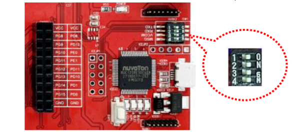 NuMaker-IoT-M487 _l(f) ISW1 